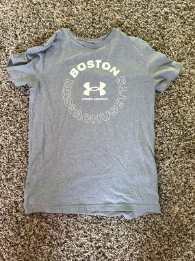 Under Armour Gray Boston Massachusetts Graphic Tee